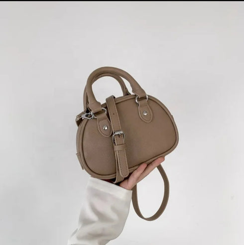 Solid Color Cross Body Hand Bag